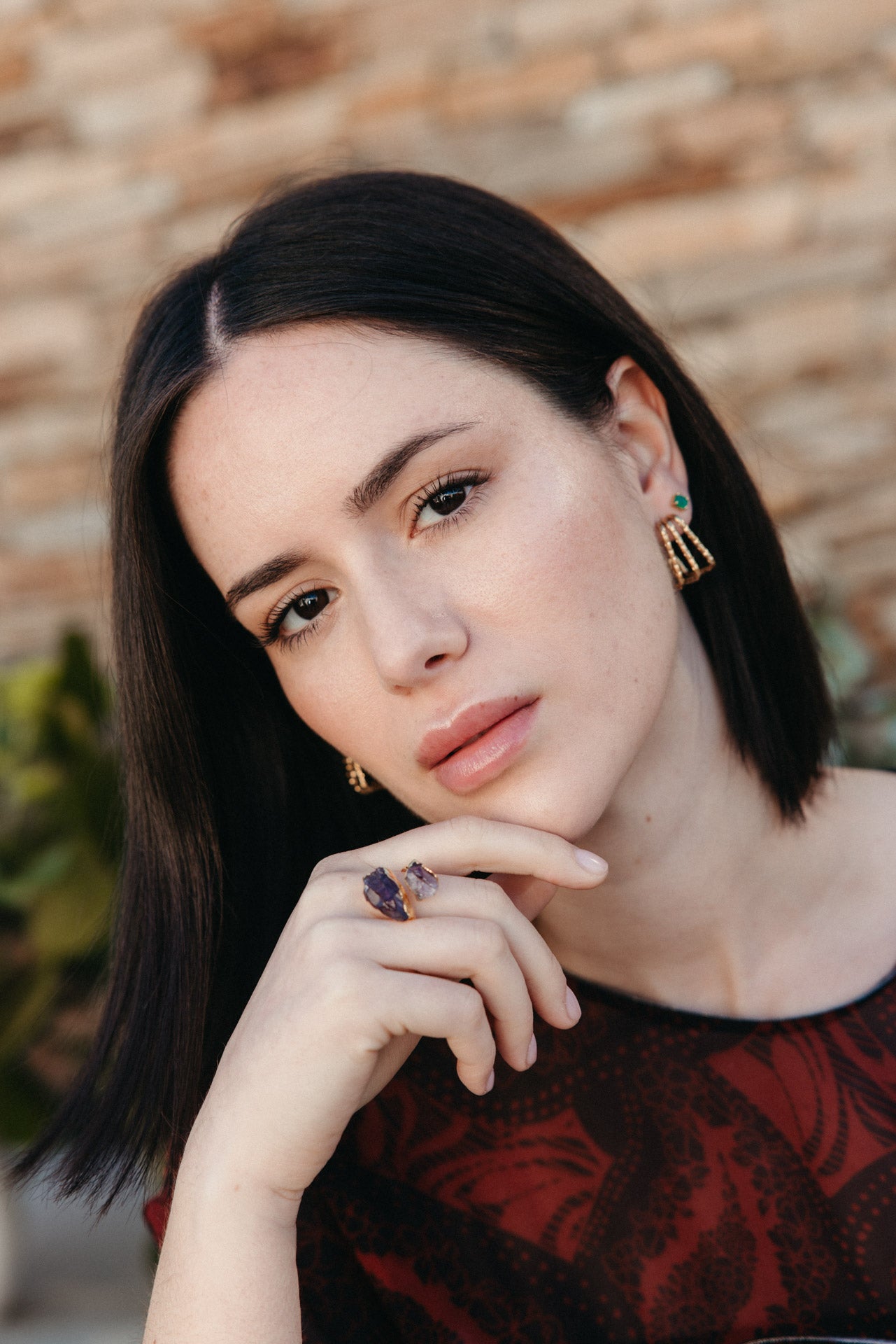 Aretes cuadrados