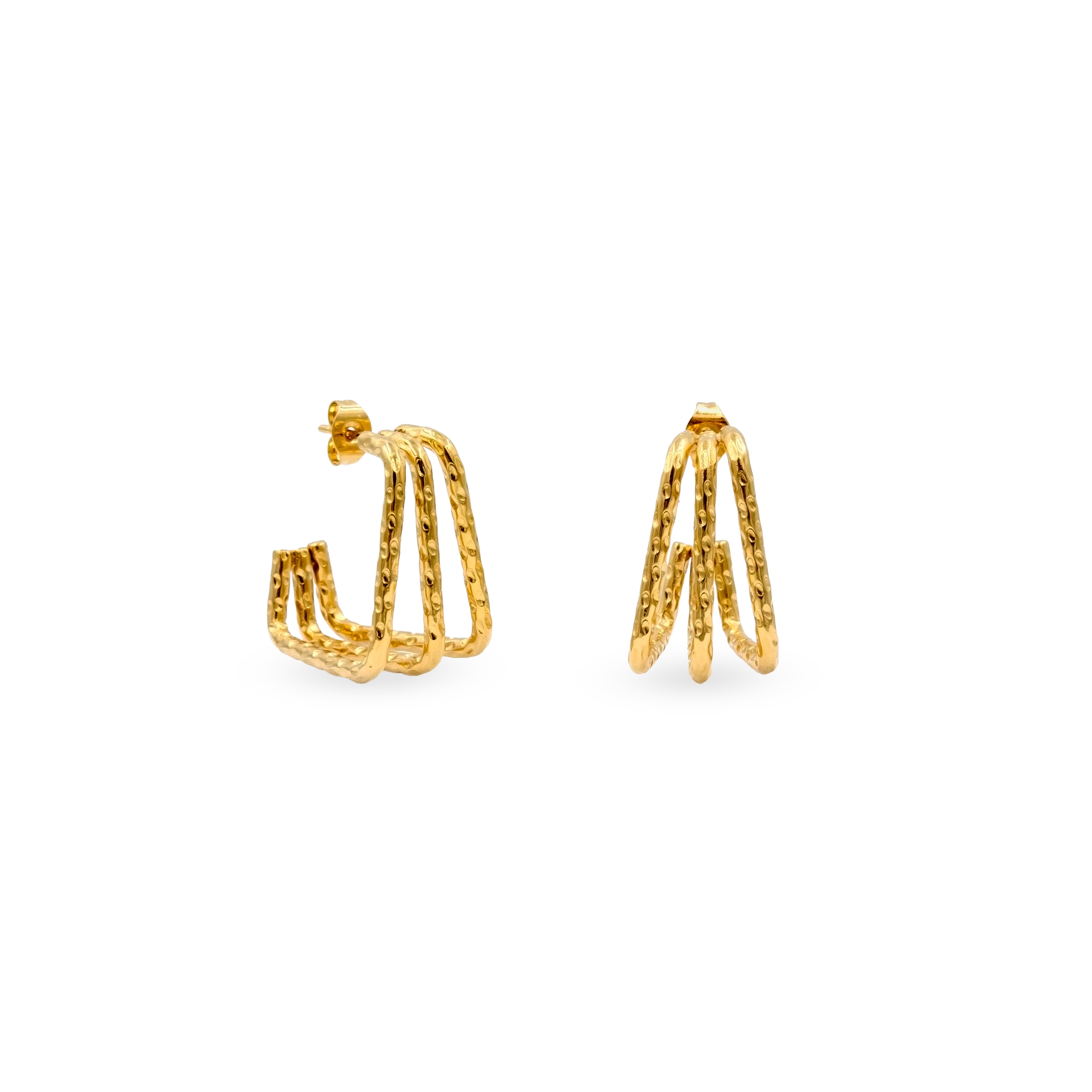 Aretes cuadrados