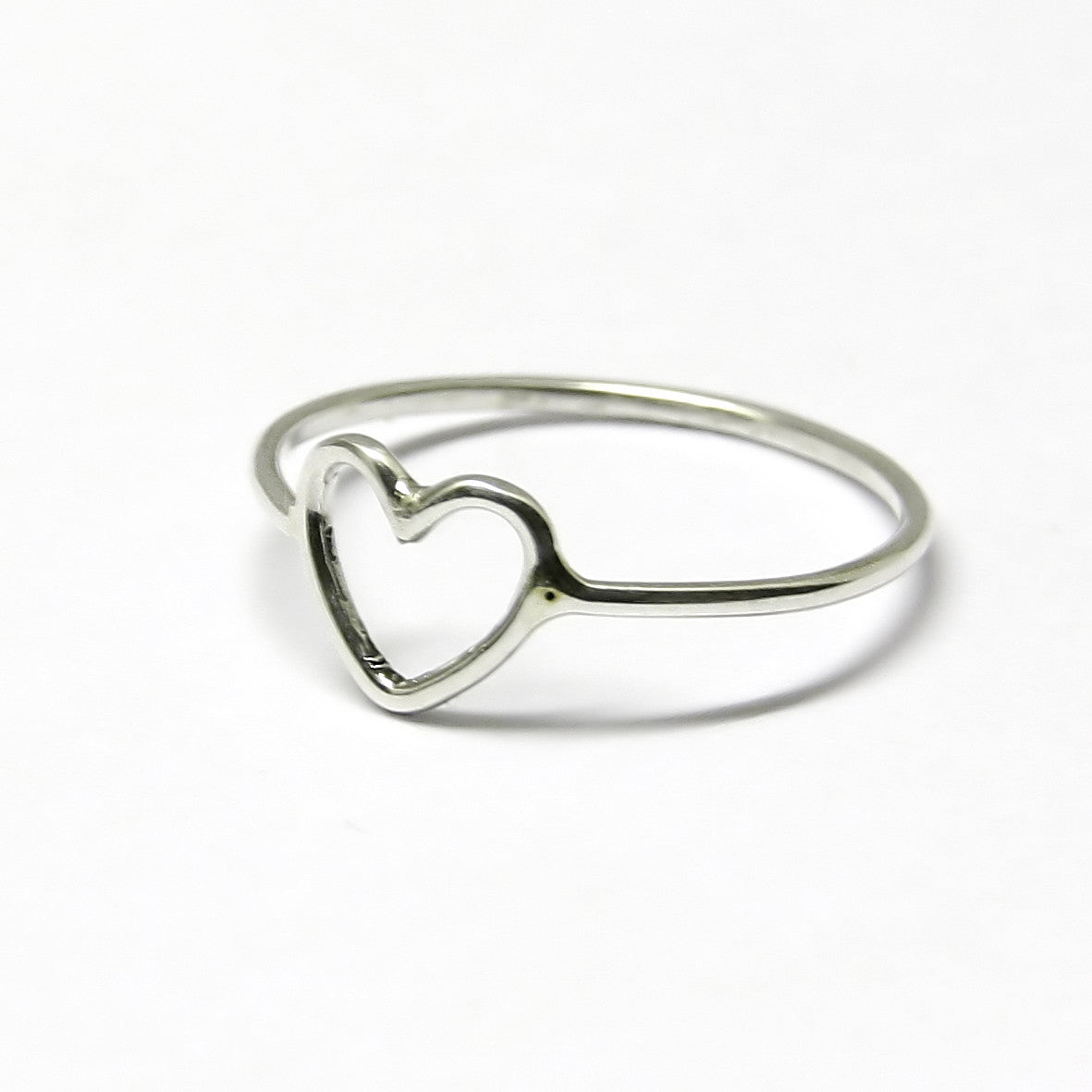 Anillo corazón de hilo plata de ley
