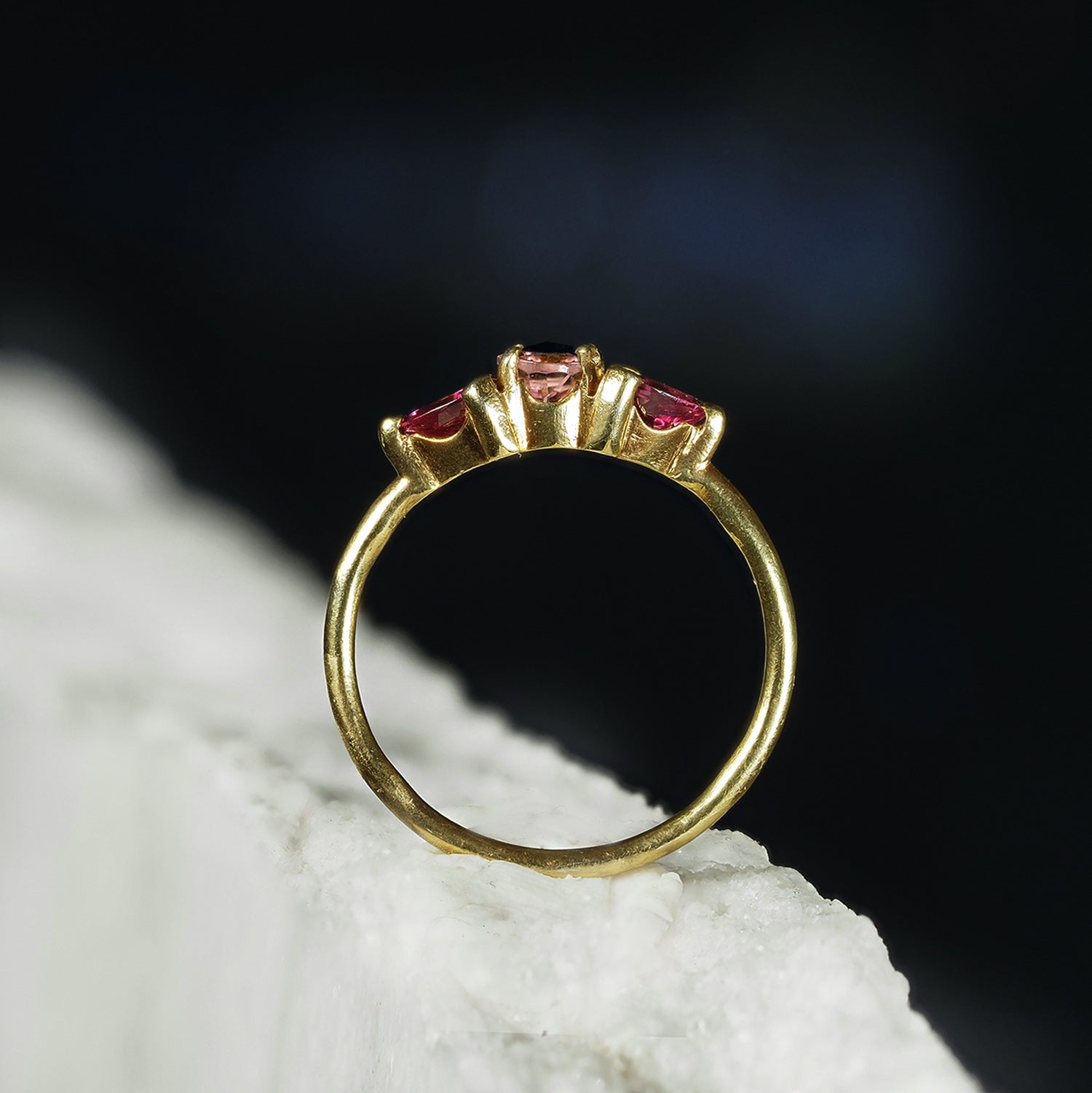 Anillo Trillón Rosa oro 18kt