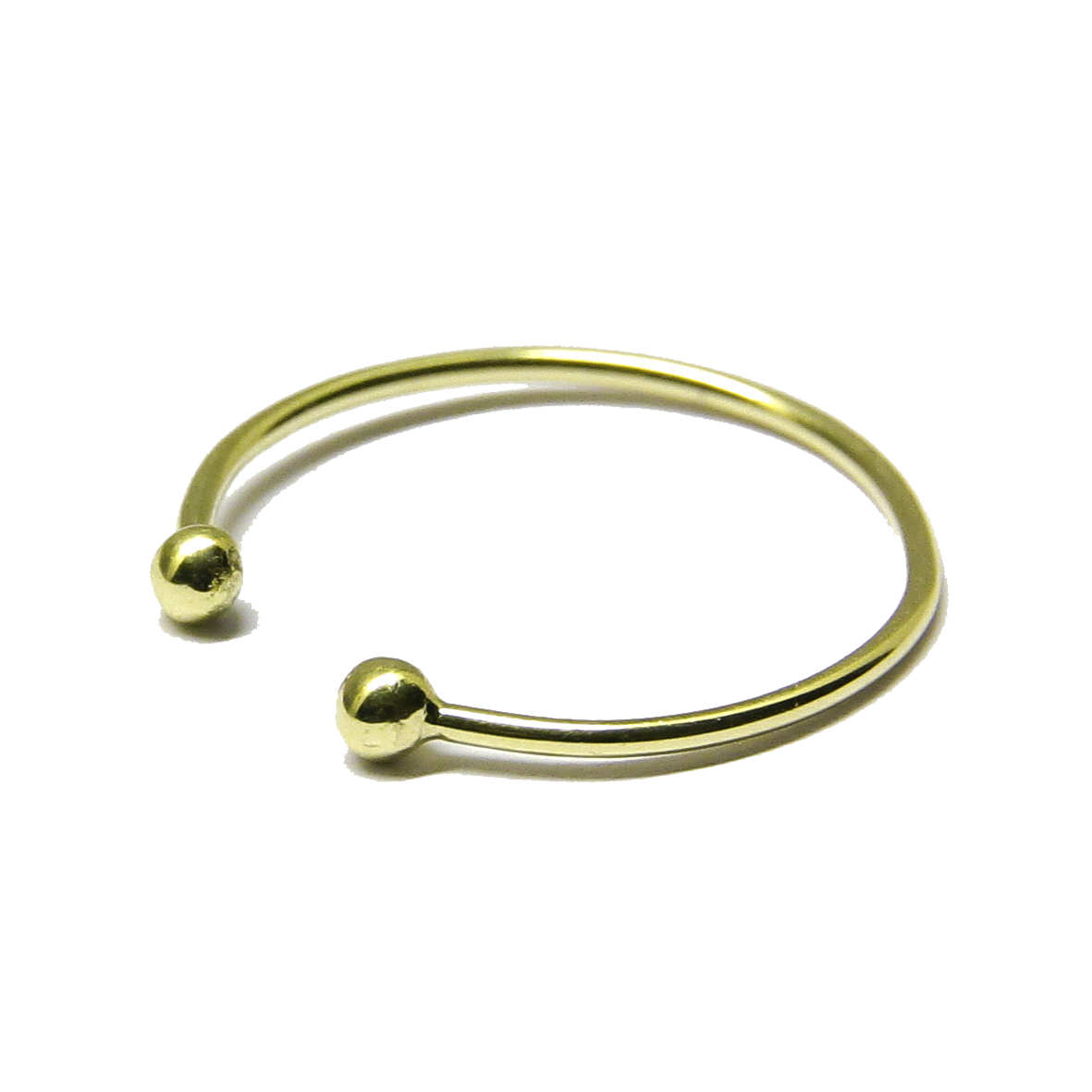 Anillo Dos Bolas Separadas en Oro 18k