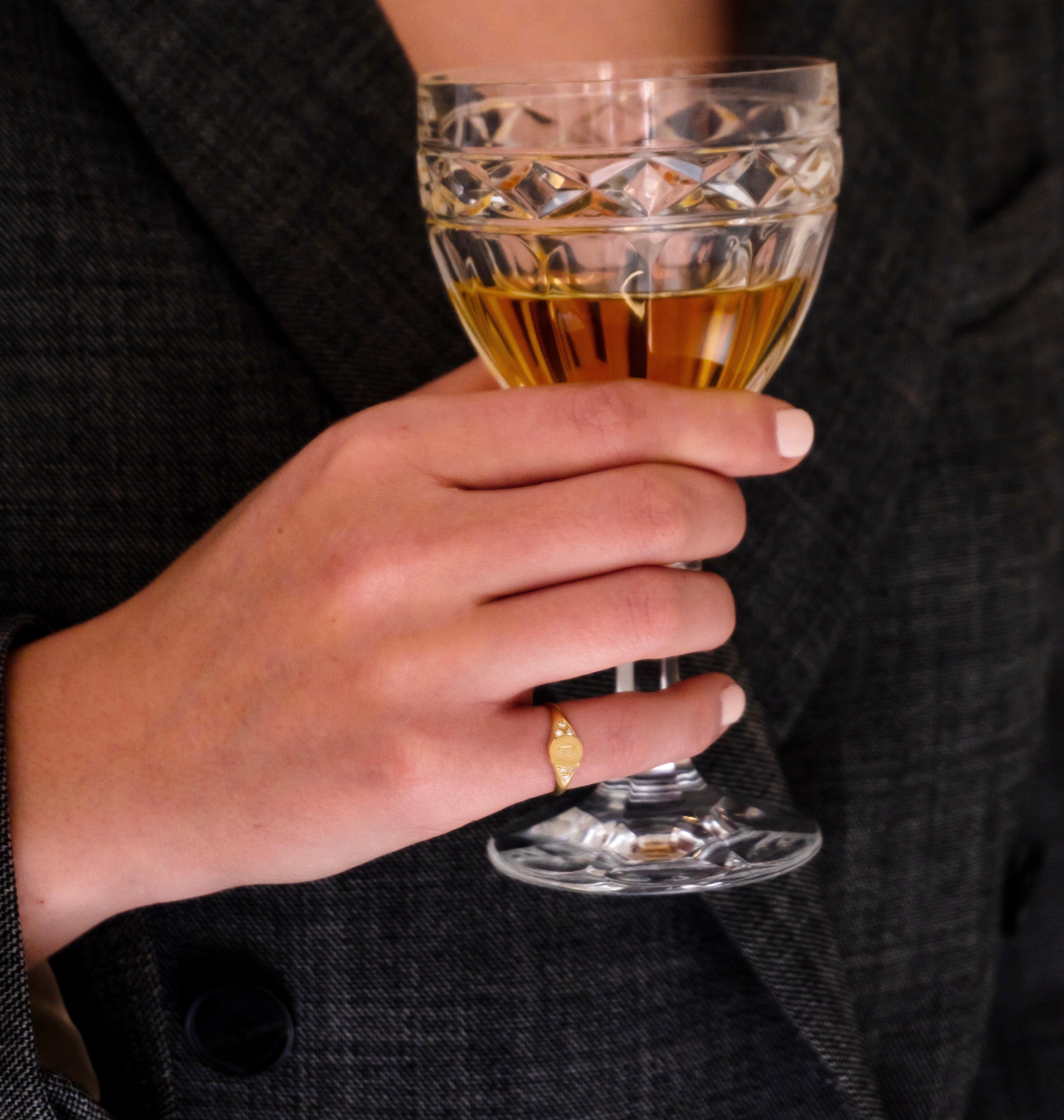 Anillo personalizado sello Oro 18kt