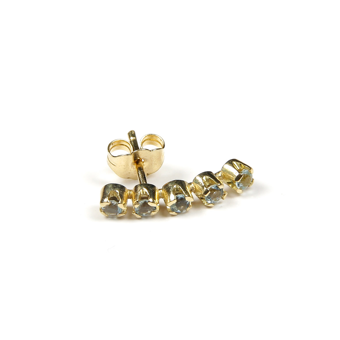Pendiente aguamarinas oro 18kt