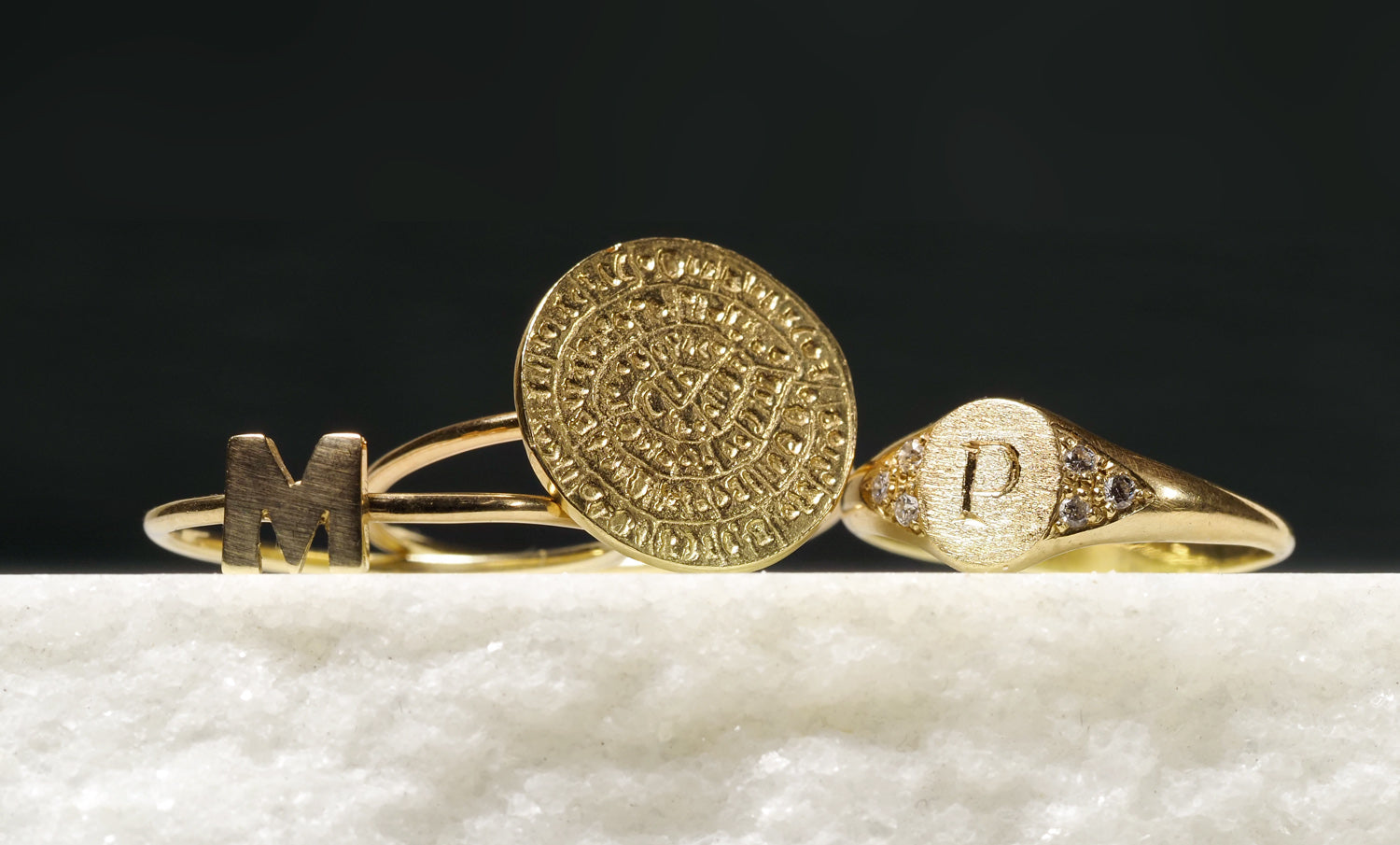 Anillo personalizado sello Oro 18kt