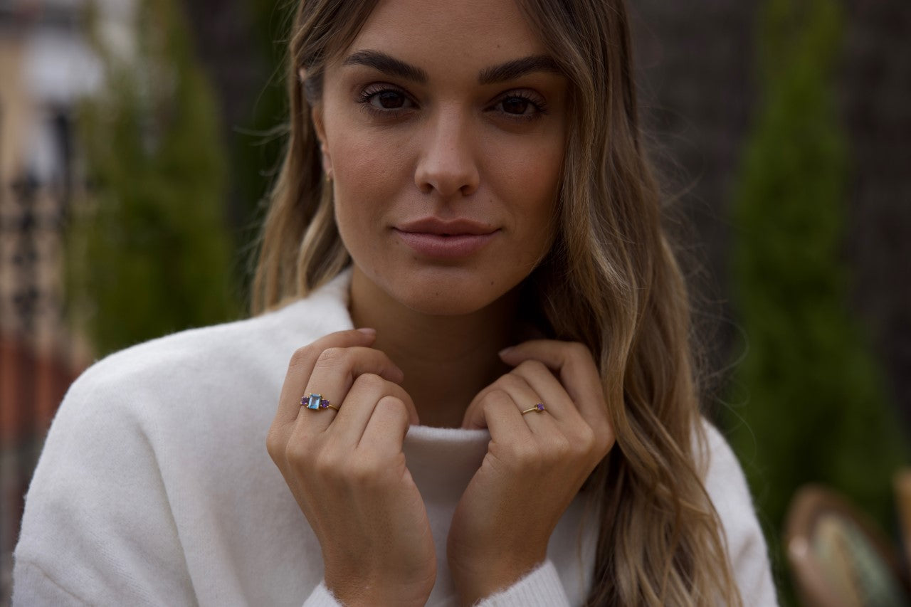 Anillo Hortensia Oro 18kt