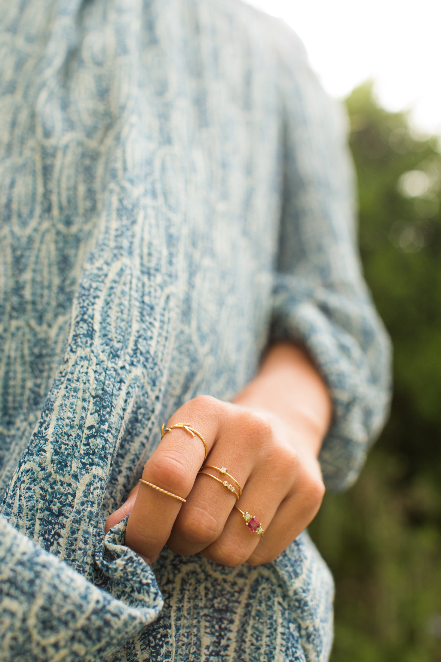 anillo mauricio en oro 18k