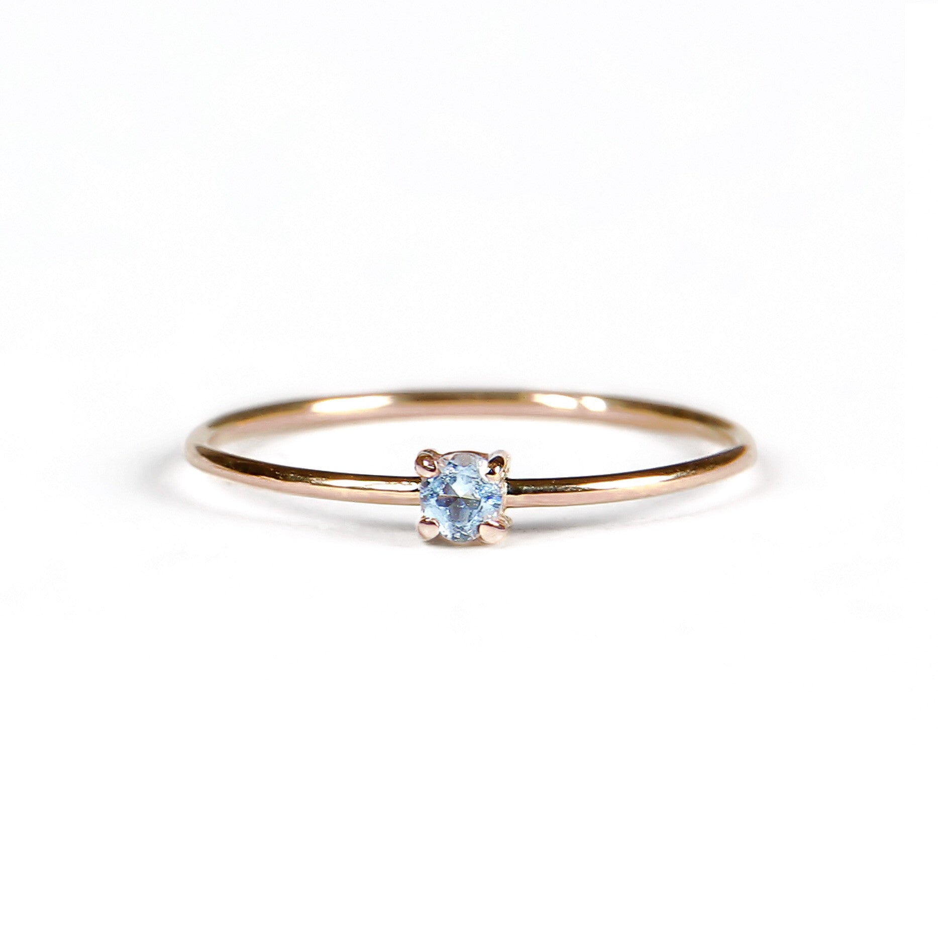 Rose Aquamarine anillo