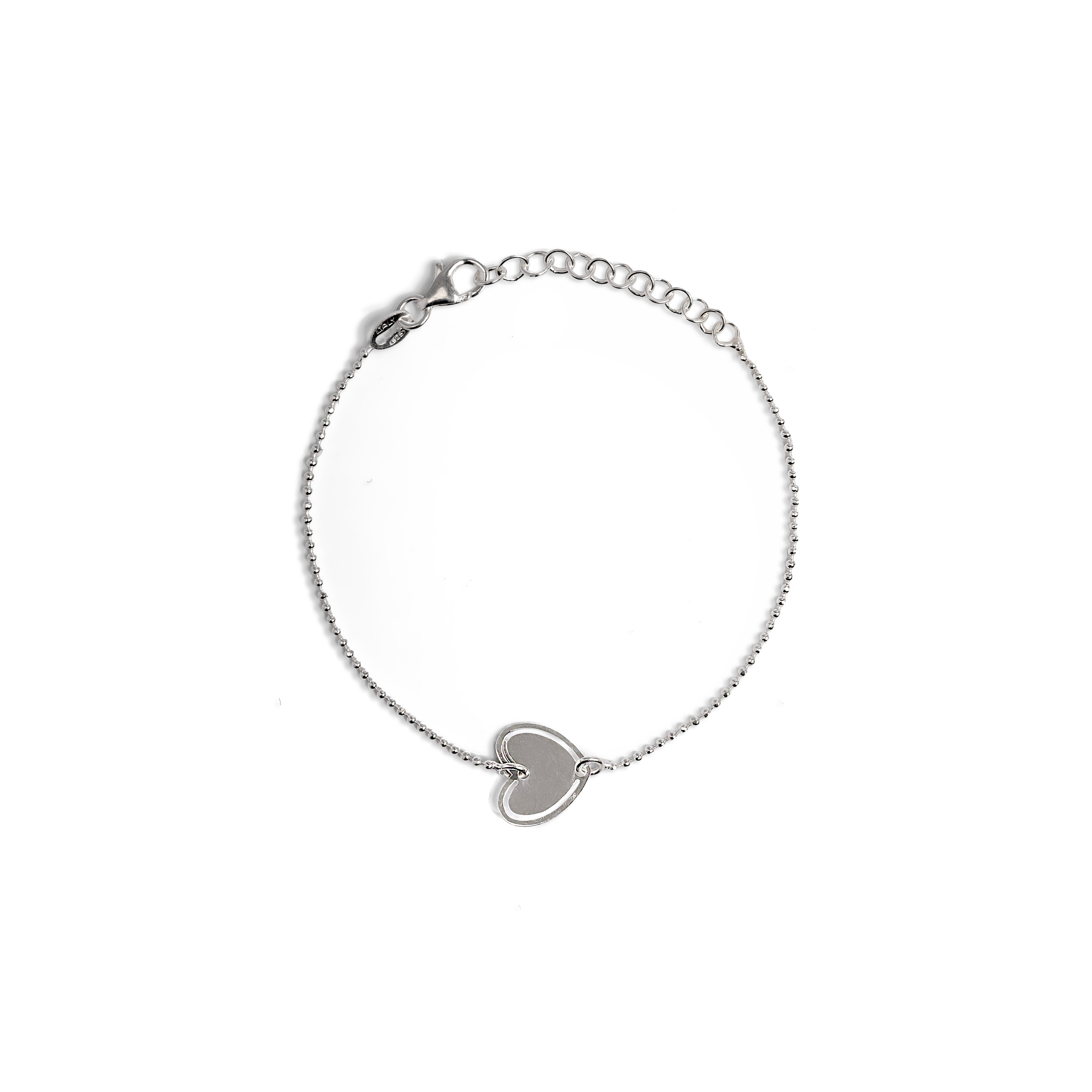 Pulsera corazón plata 925