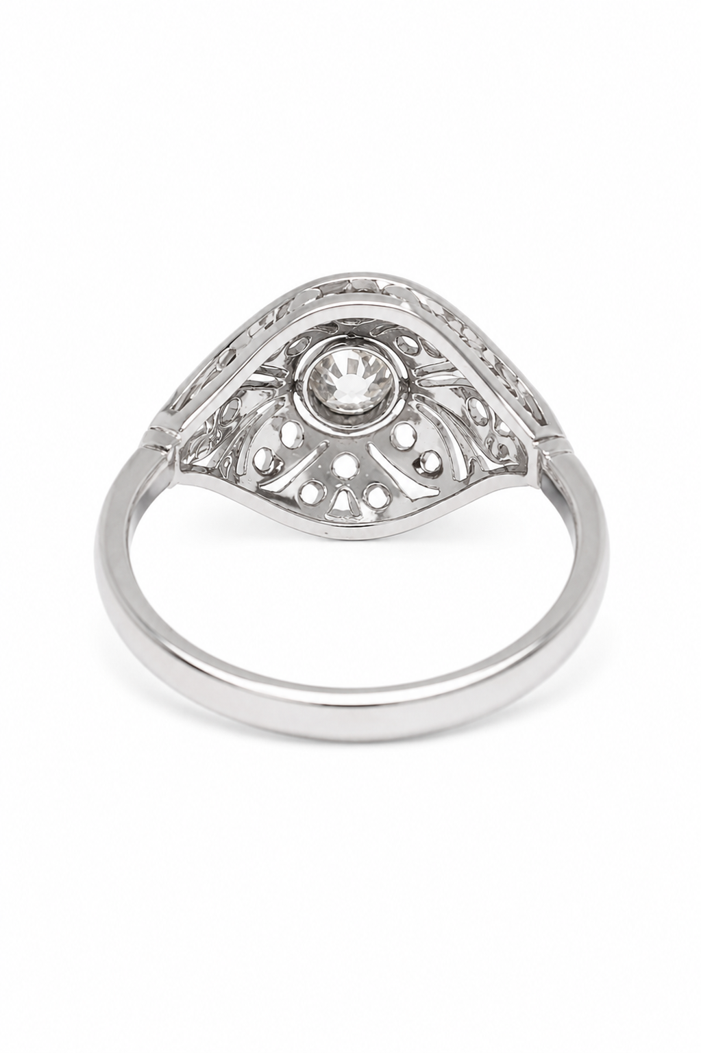 Art Deco Oro Blanco Diamantes
