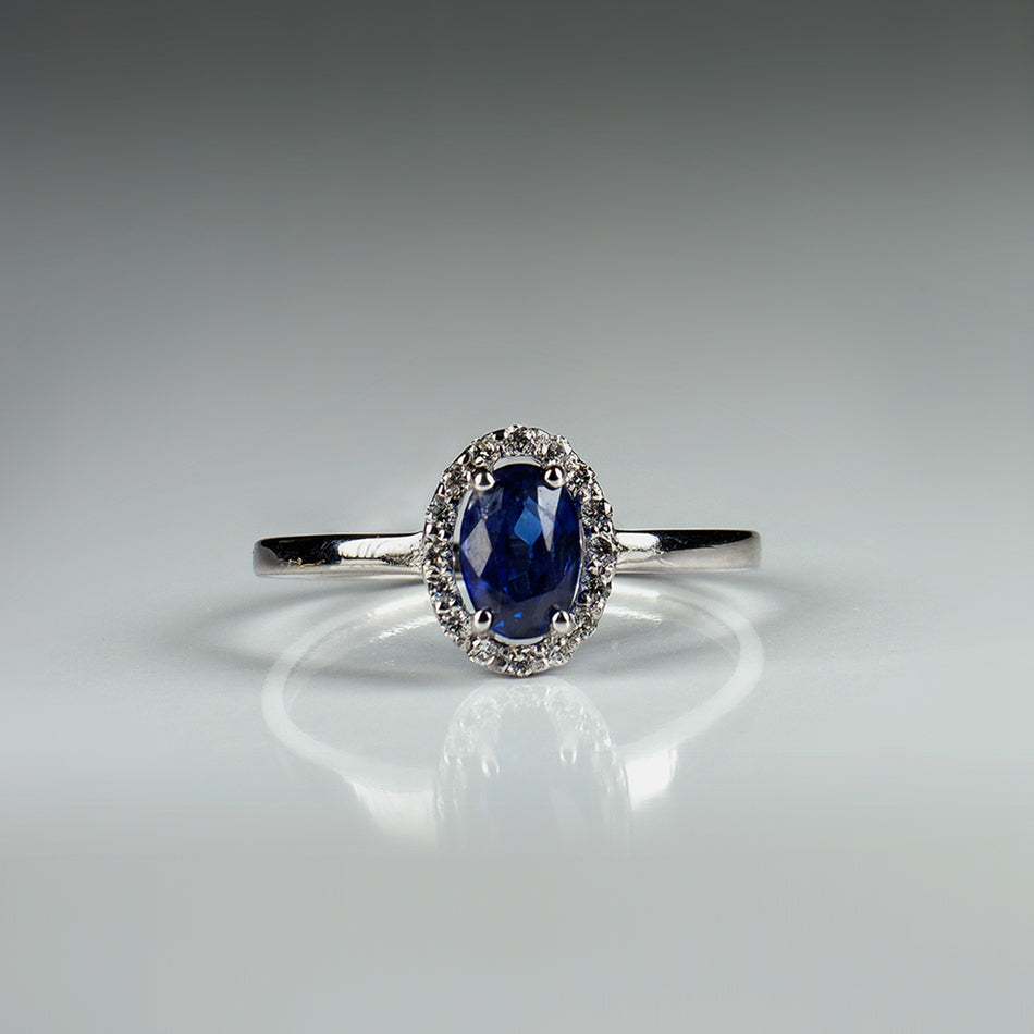 Lady di zafiro diamantes