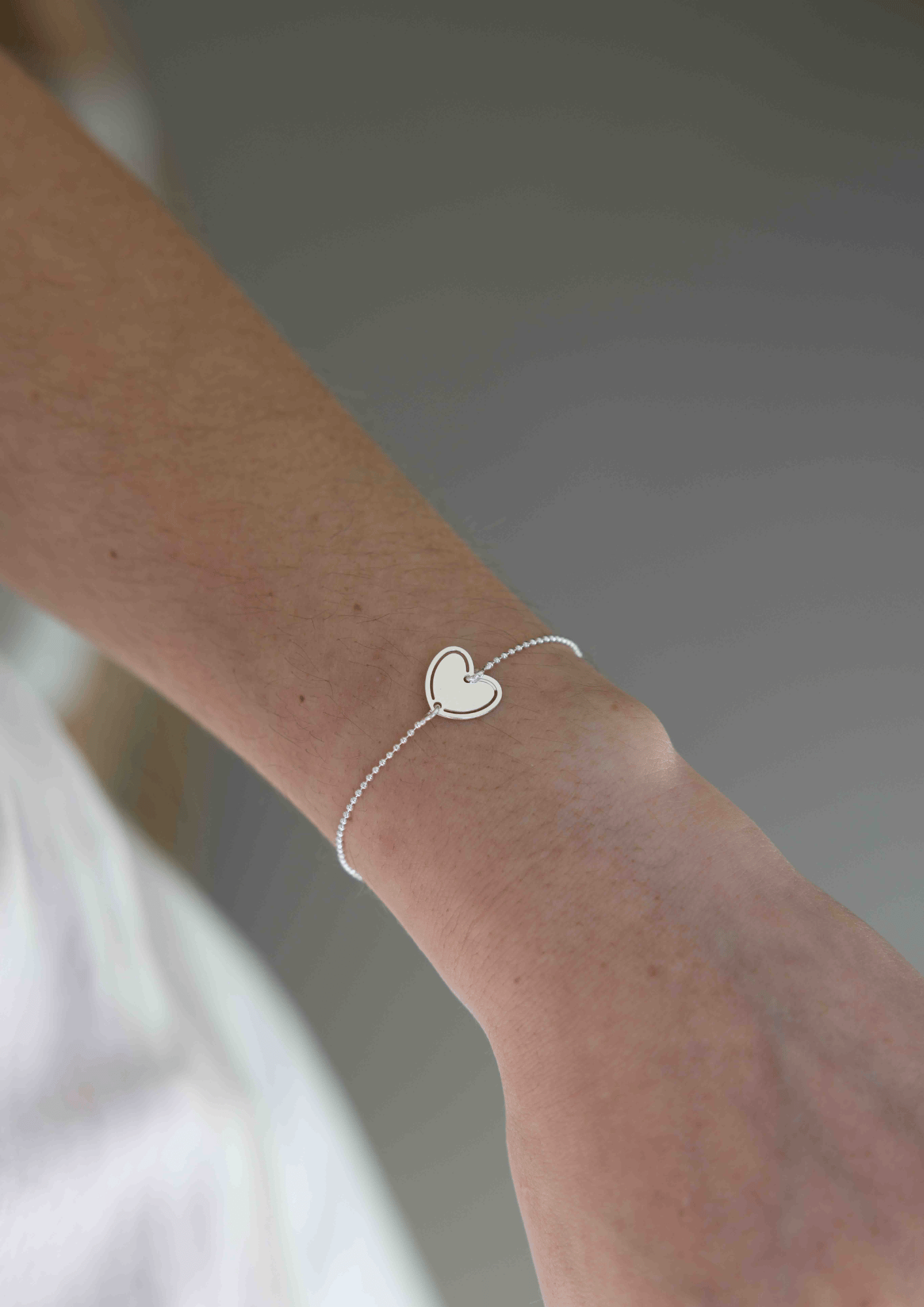 Pulsera corazón plata 925