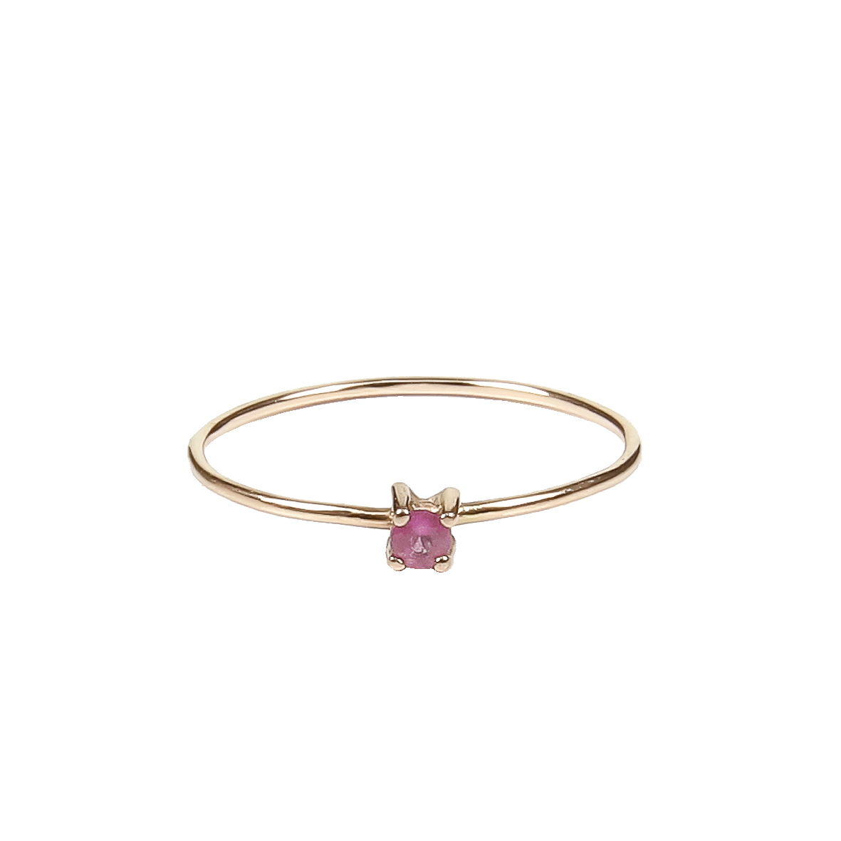 Anillo zafiro rosa