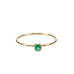 Anillo Esmerlarla Extra en Oro 18k