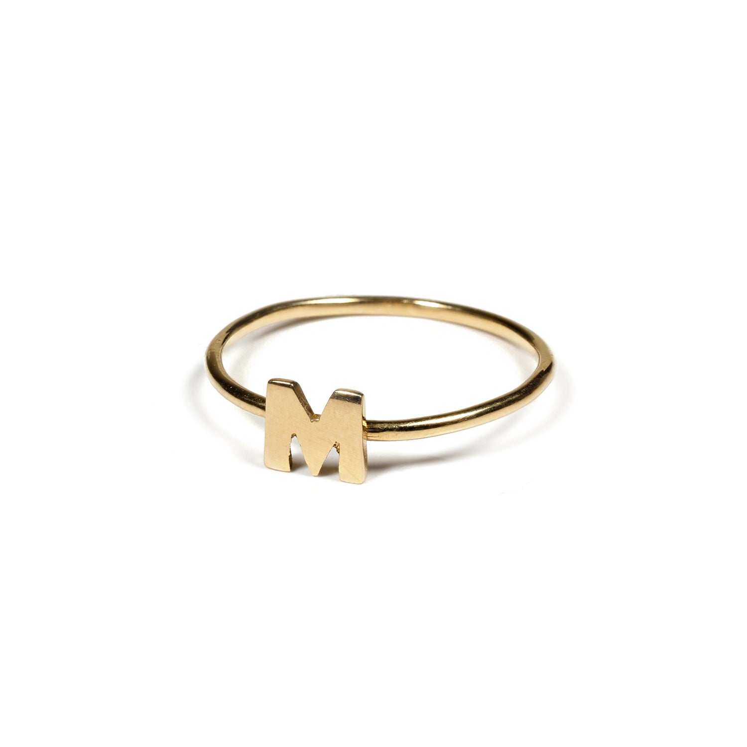 Anillo personalizado inicial Oro 18Kt