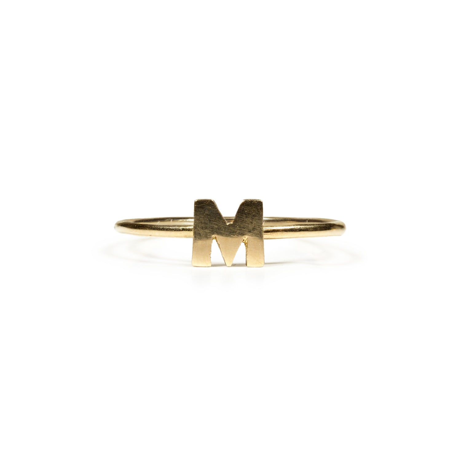 Anillo personalizado inicial Oro 18Kt