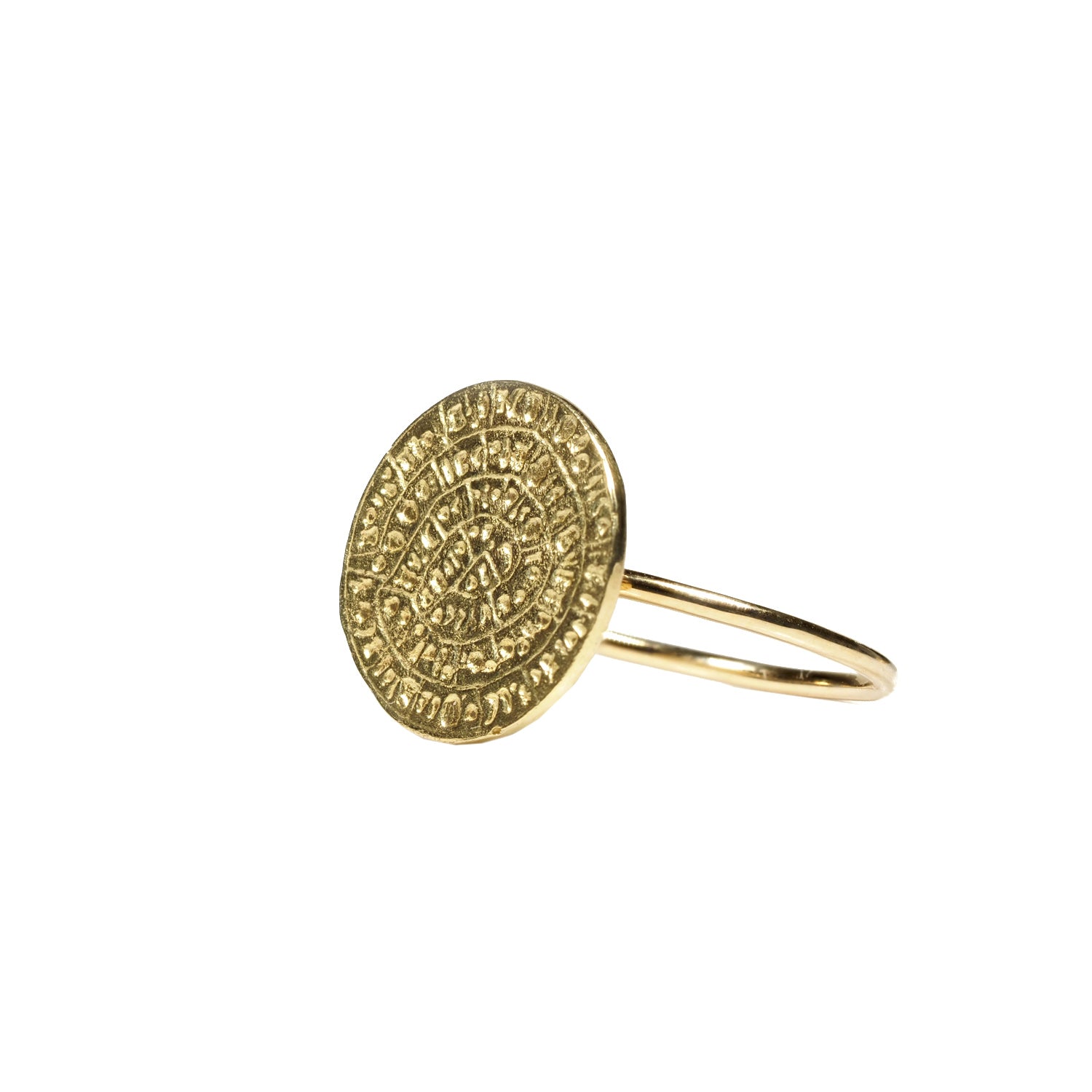 Anillo medalla griega