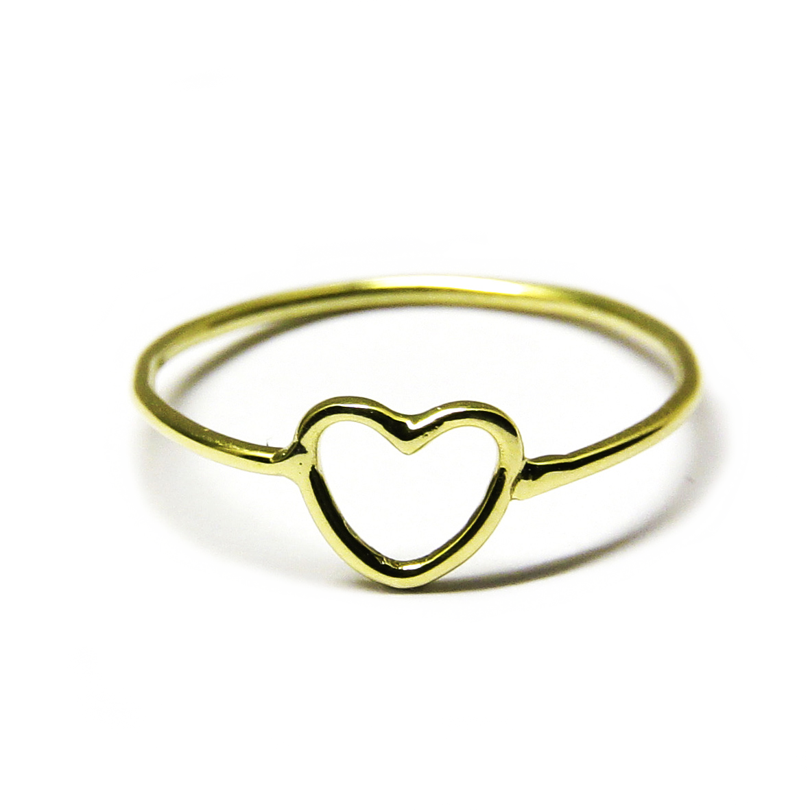 Anillo con forma de Corazón en Oro Amarillo