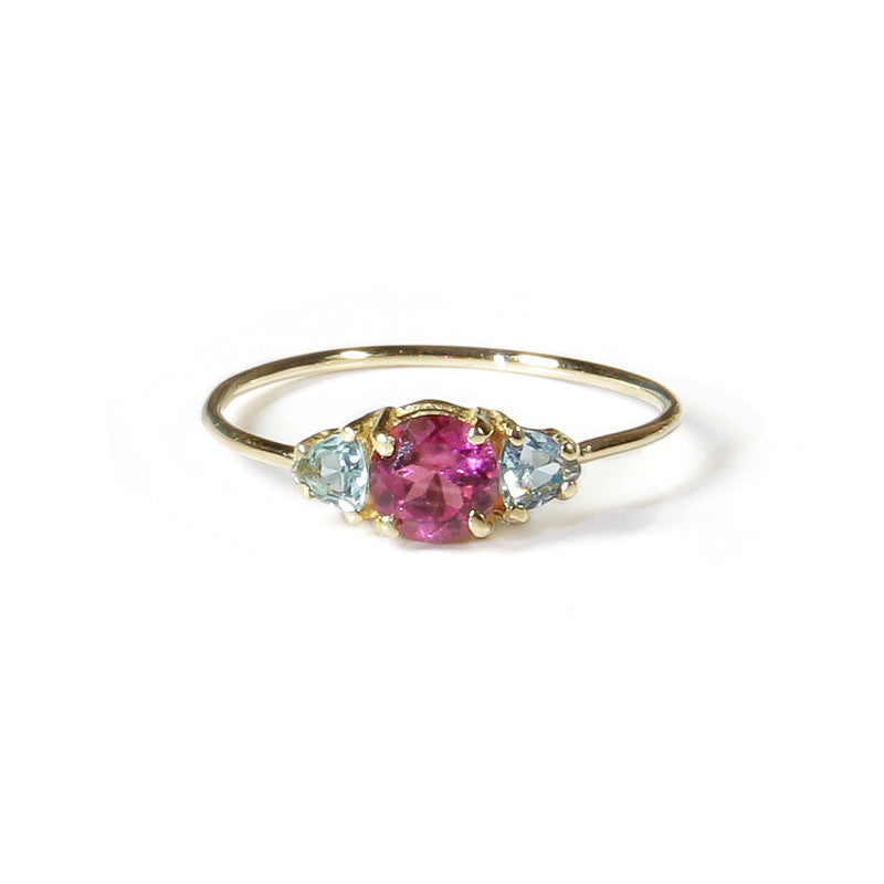 anillo fresa en oro amarillo 18k