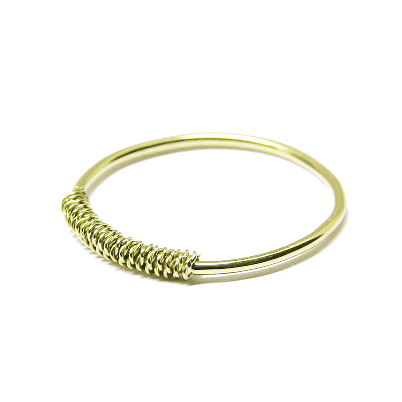 Anillo Tubo en Oro 18k