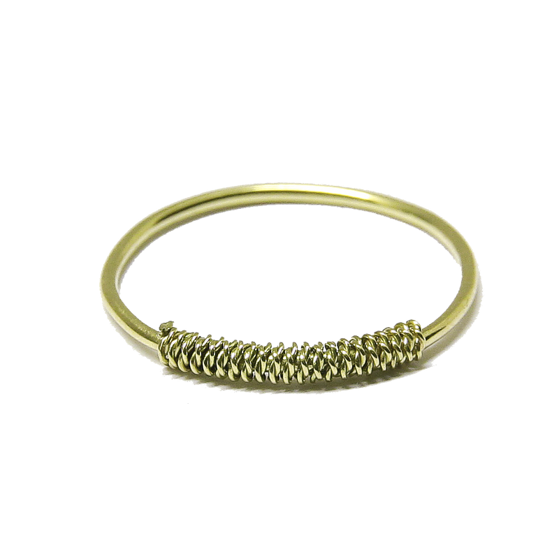 Anillo Tubo en Oro 18k