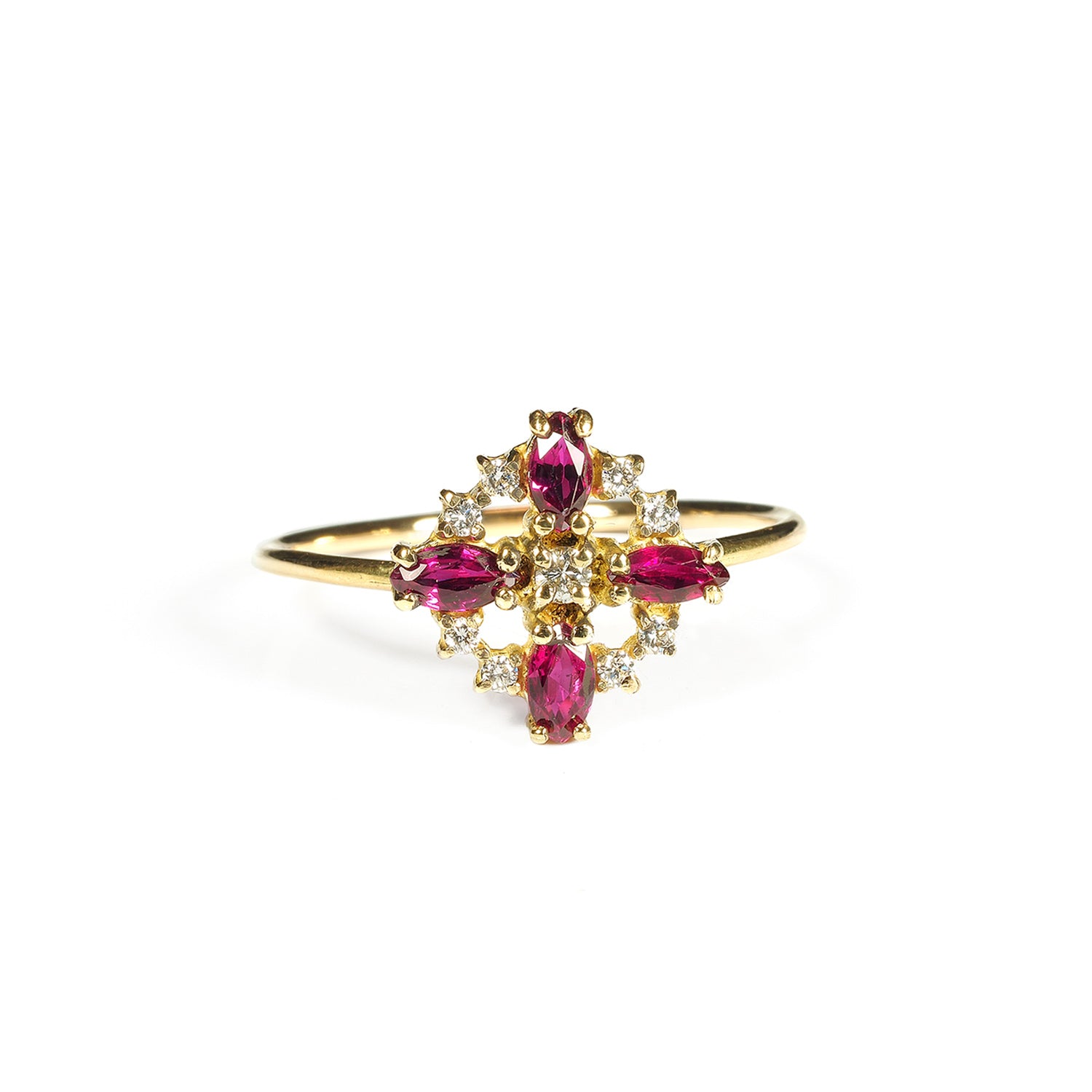 Amaltea rubies y diamantesOro 18kt