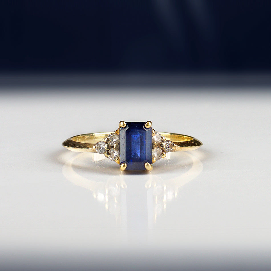 Canopus zafiro diamantes oro blanco