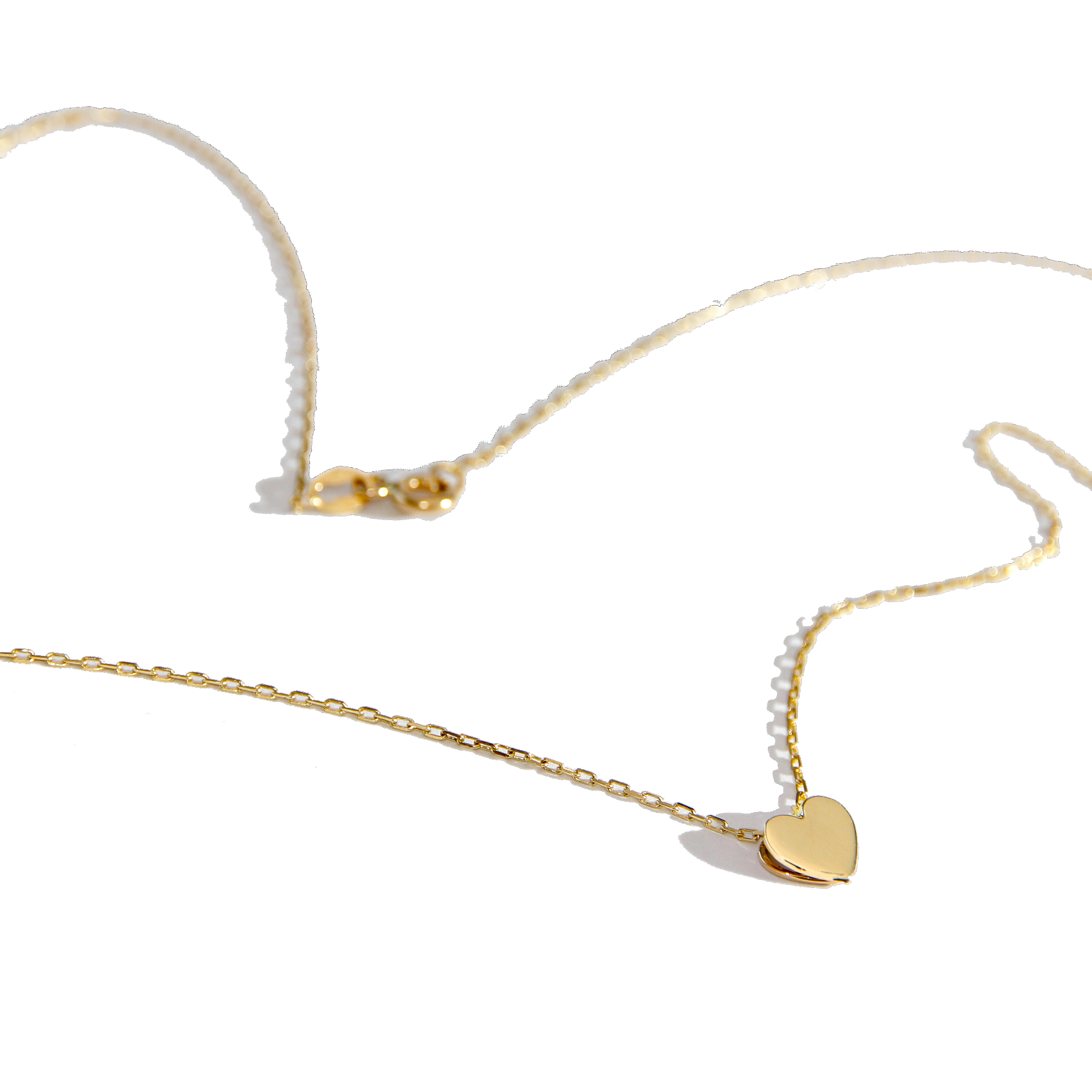 Collar Corazón en Oro 18 K