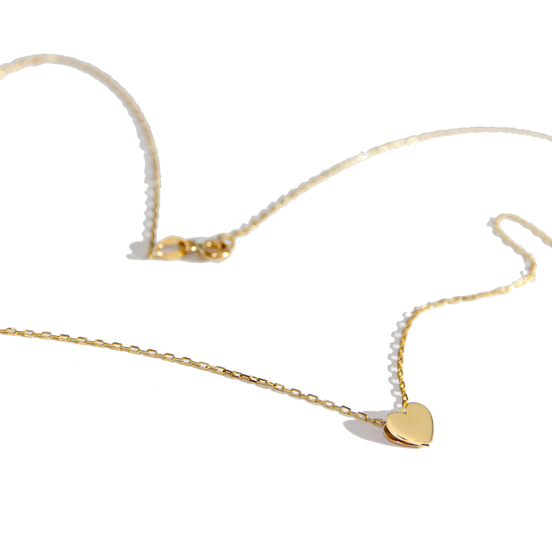 Collar Corazón en Oro 18 K