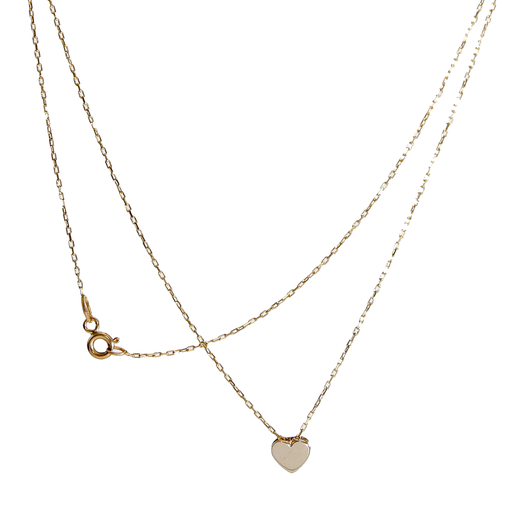 Collar Corazón en Oro 18 K