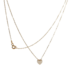 Collar Corazón en Oro 18 K