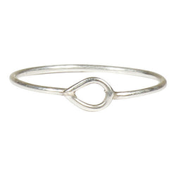 Anillo Gota en Plata de Ley