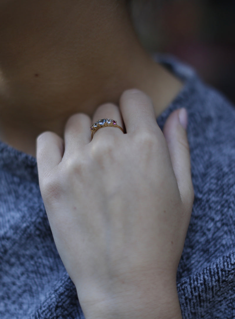 Anillo sicilia en oro amarillo 18k