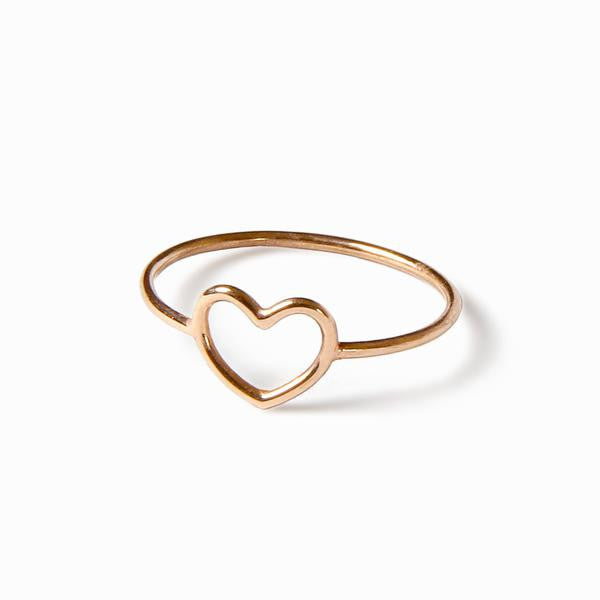 Anillo Corazón de Hilo en Oro 18k