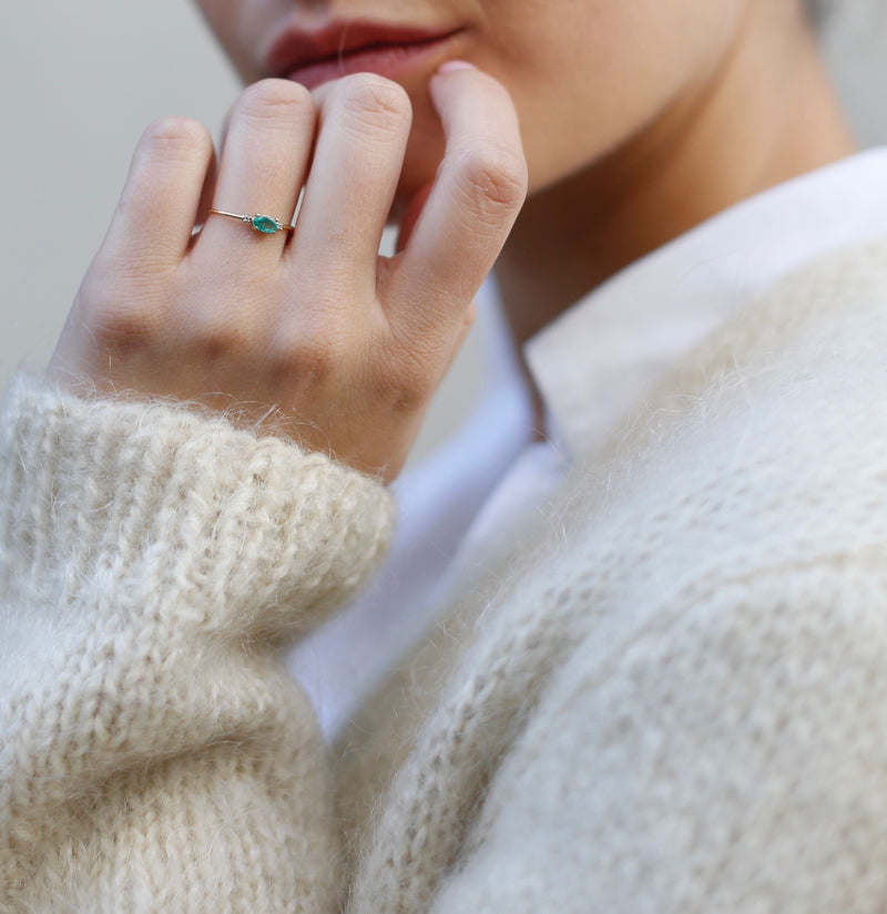 DREAM EMERALD DIAMOND RING